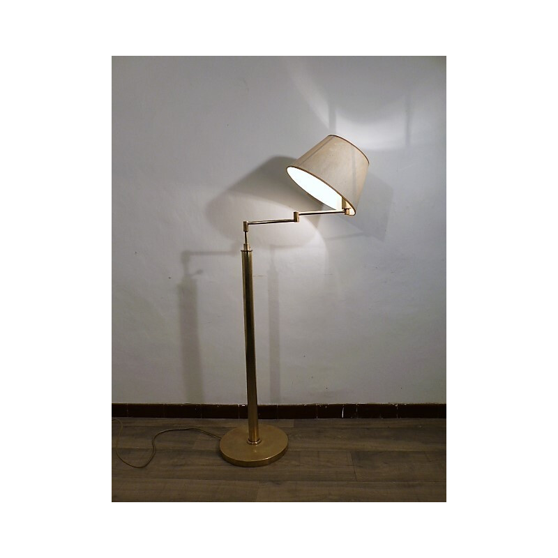 Vintage floor lamp in brass - 1950s