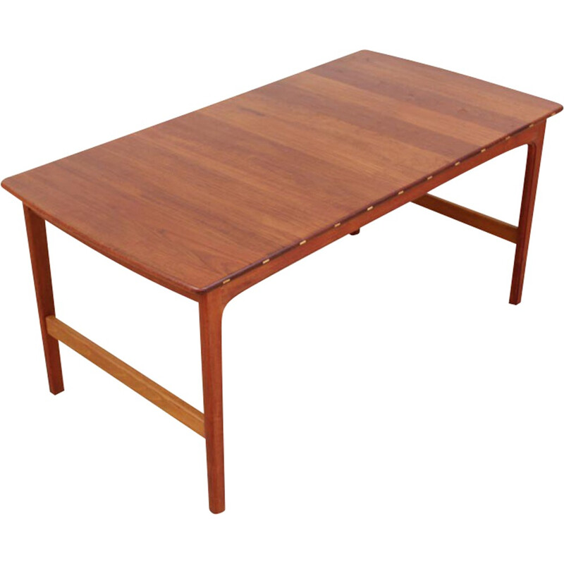 Scandinavian coffee table in solid teak by Yngvar Sandström - 1960s