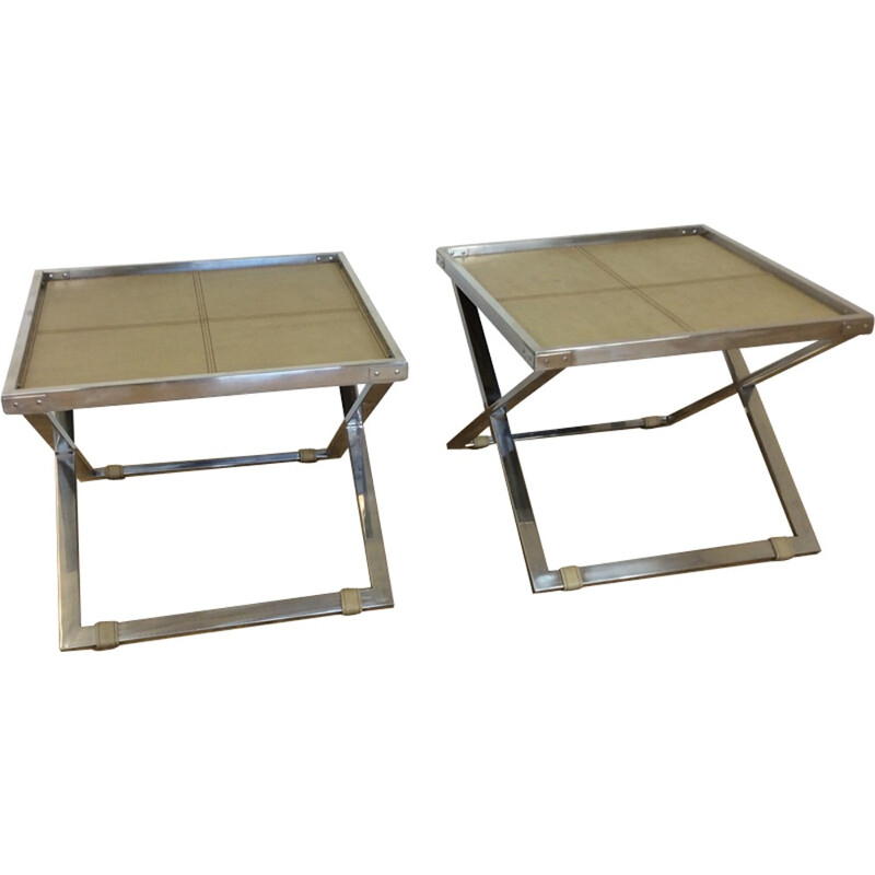 Paar vintage X Frame Butlers tafels - 1960