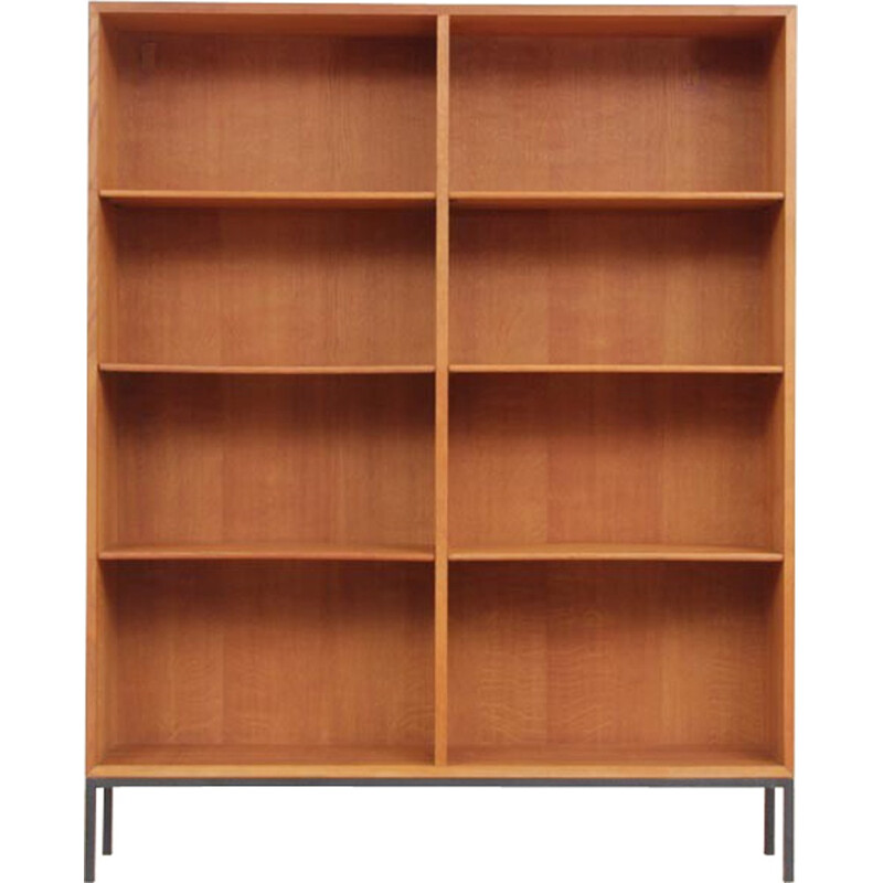 Scandinavian oak bookcase by Borge Mogensen for FDB - 1950s