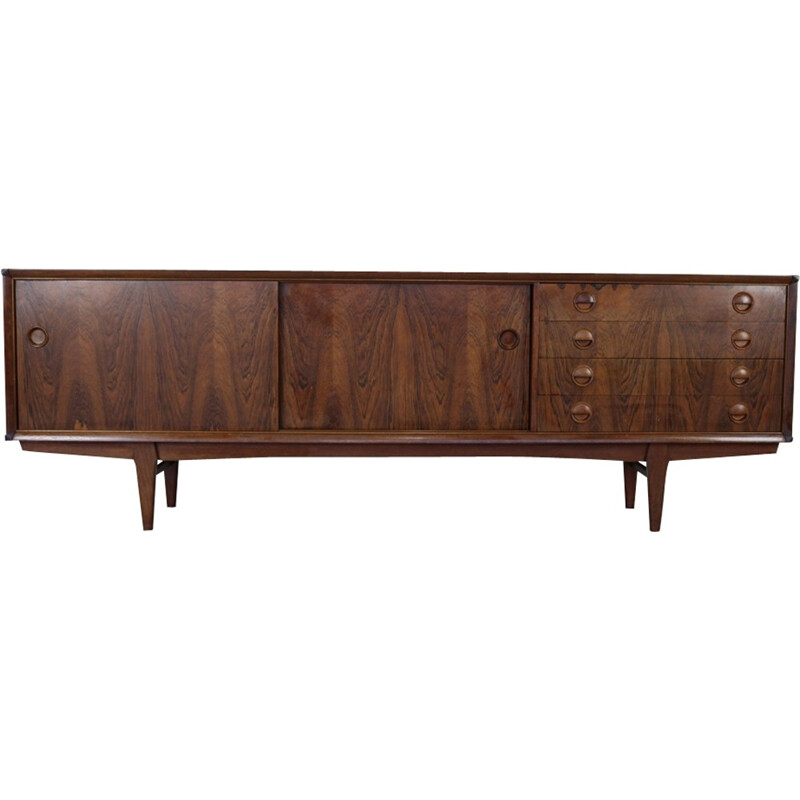 Vintage woodgrain rosewood sideboard by Watting for Fristho - 1960s