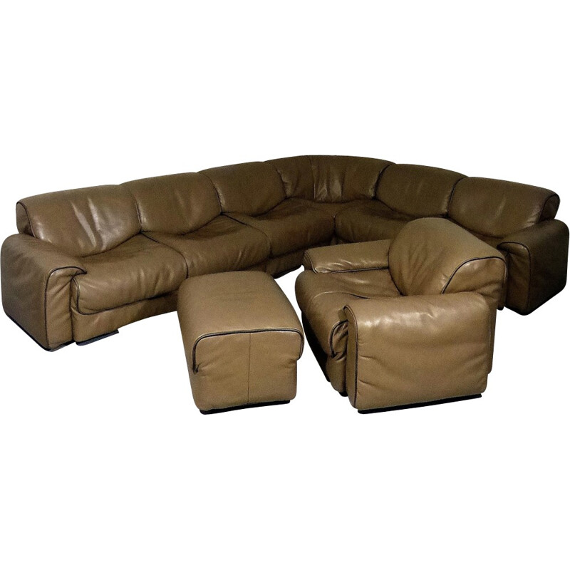 Belgian Vintage Leather Lounge Suite by Jori - 1970s