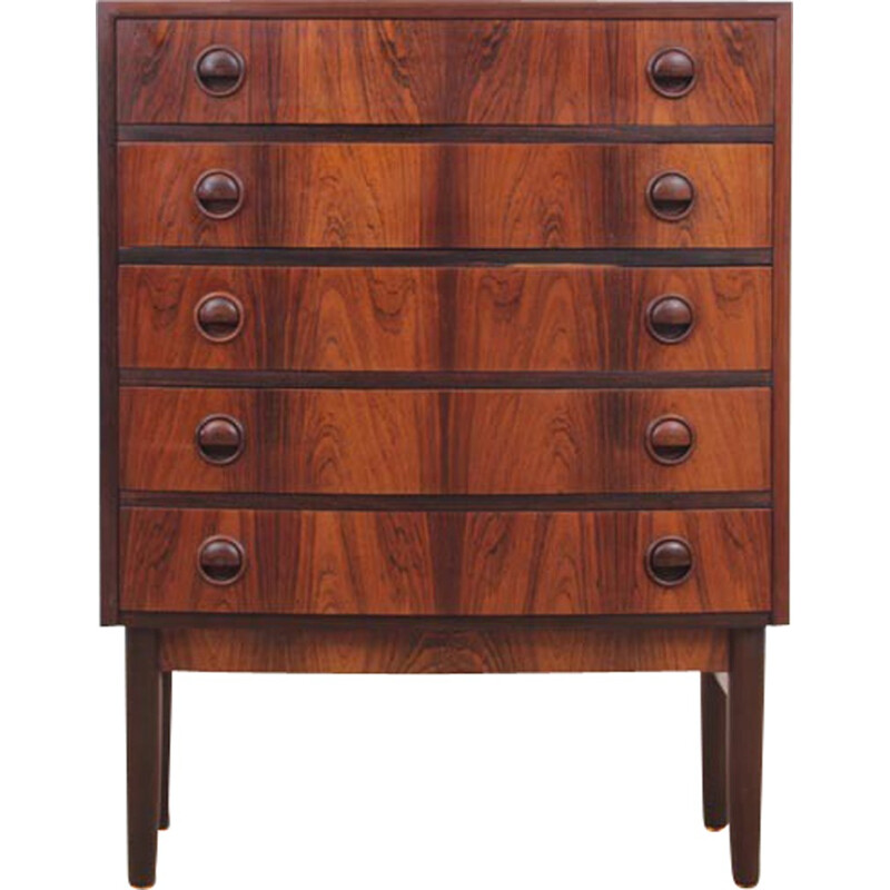 Small Scandinavian chest of drawers in Rio rosewoodb by Kaï Kristiansen - 1960s