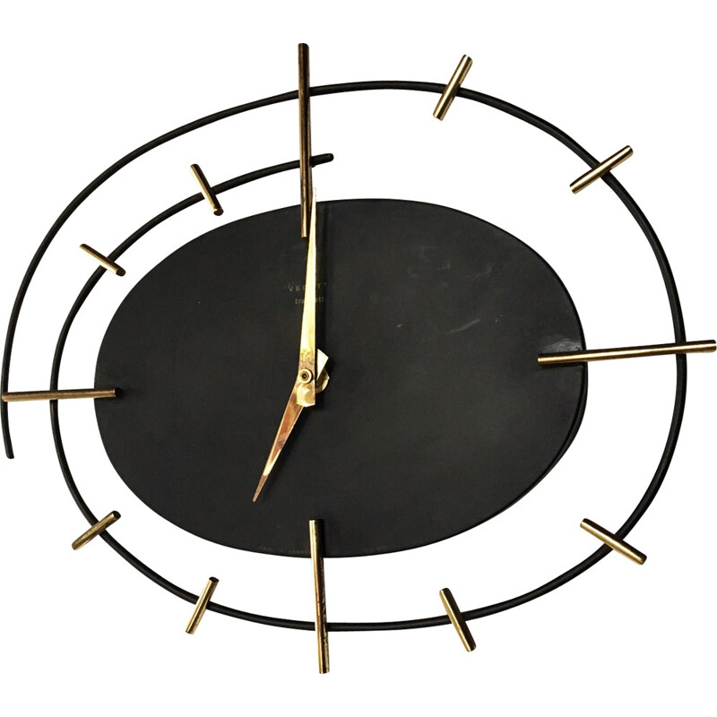 Clock vintage "ORTF" pour Vedette Transitor - 1950s