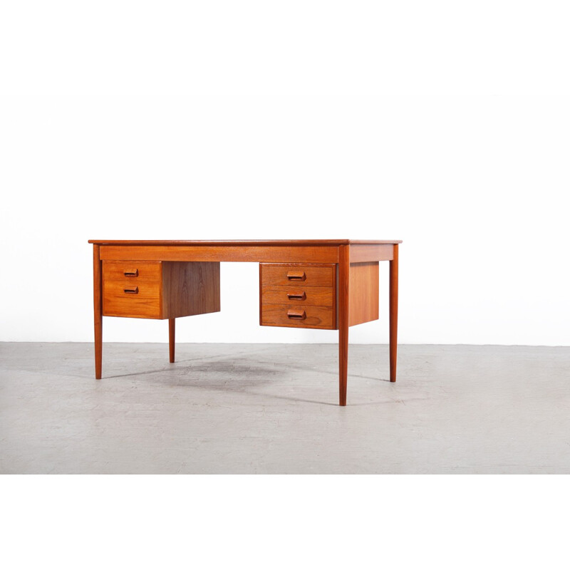 Vintage teak desk by Borge Mogensen for Soborg Mobler - 1960s