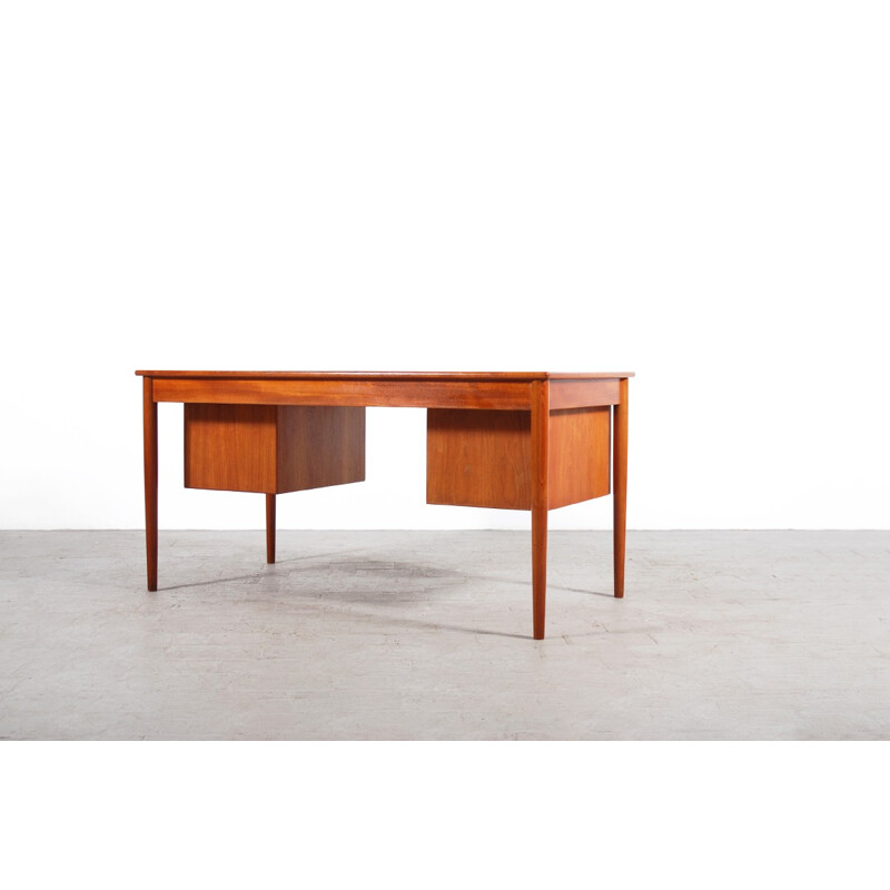 Vintage teak desk by Borge Mogensen for Soborg Mobler - 1960s