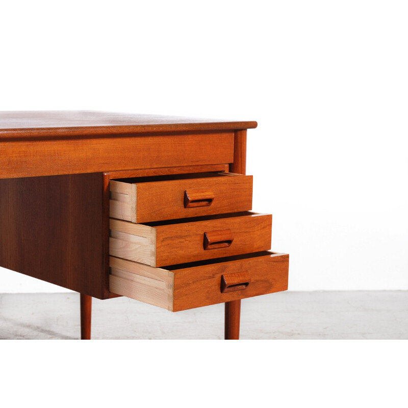 Vintage teak desk by Borge Mogensen for Soborg Mobler - 1960s