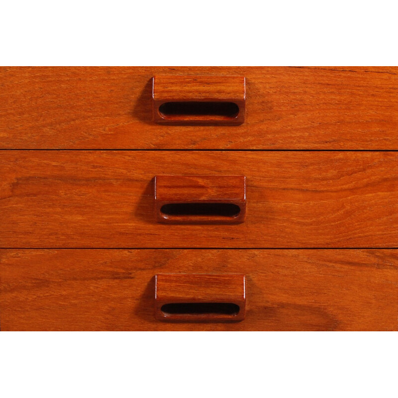 Vintage teak desk by Borge Mogensen for Soborg Mobler - 1960s