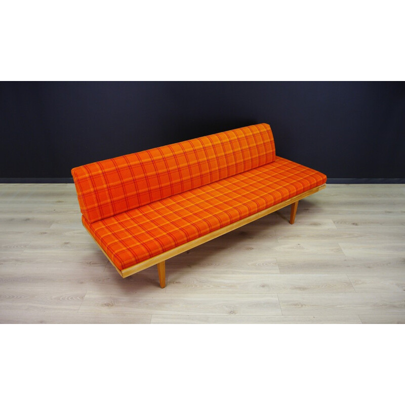 Canapé vintage orange danois par Horsnæs Manufaktur - 1960