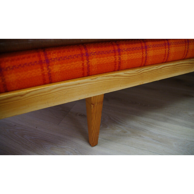 Vintage Danish orange sofa by Horsnæs Manufaktur - 1960s