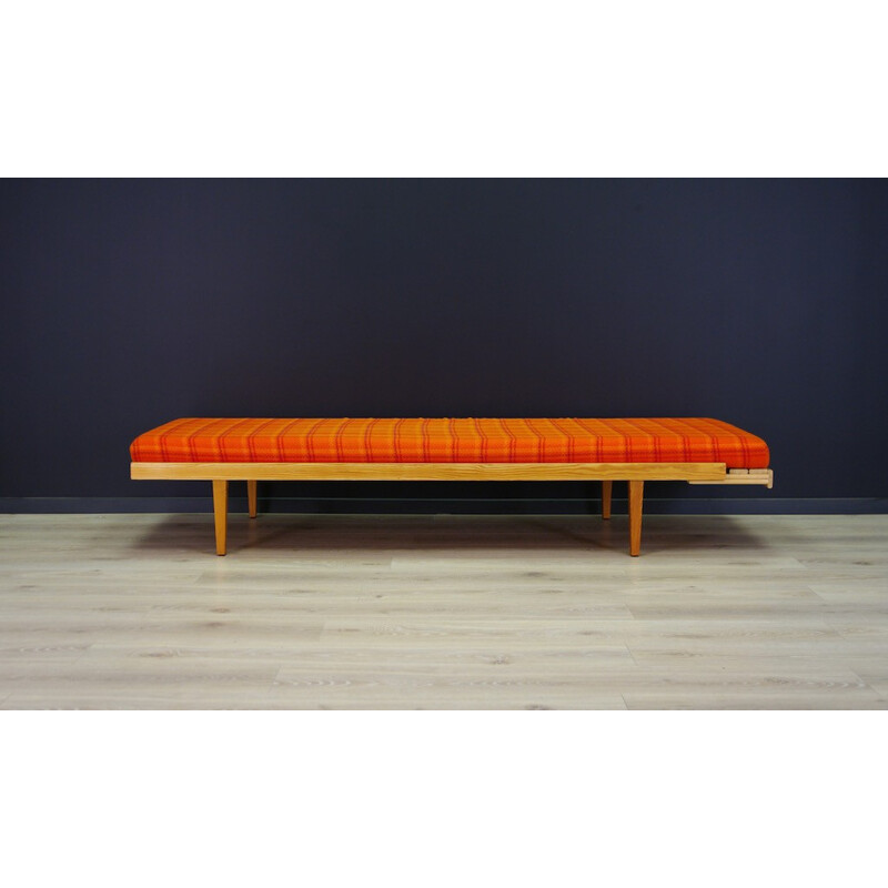 Canapé vintage orange danois par Horsnæs Manufaktur - 1960