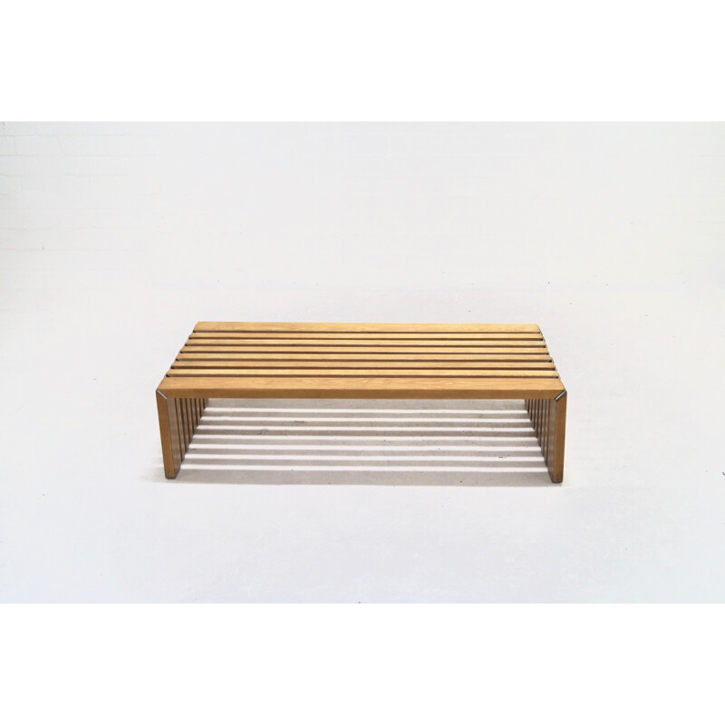 Mid-century Slat Bench by Walter Antonis for Arspect - 1970s