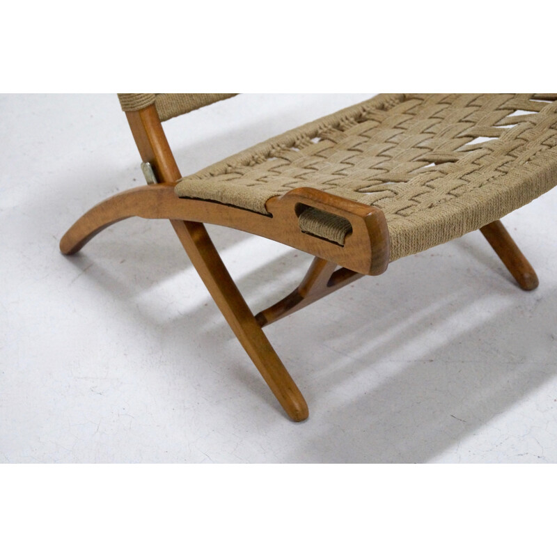 Mid century Folding Rope Chair by Ebert Wels - 1960s