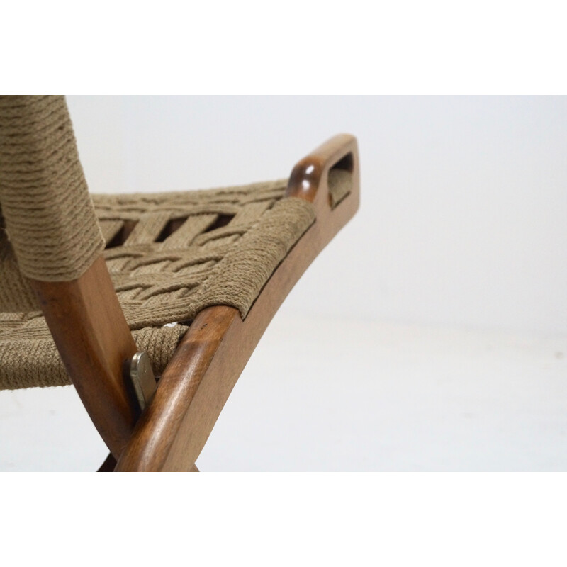 Mid century Folding Rope Chair by Ebert Wels - 1960s