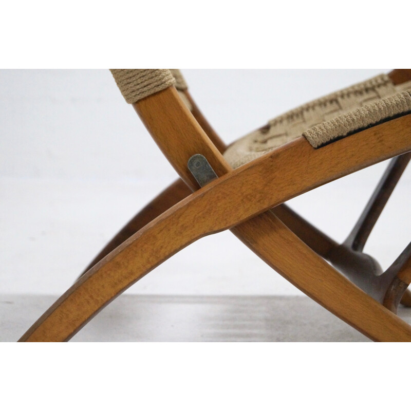 Mid century Folding Rope Chair by Ebert Wels - 1960s