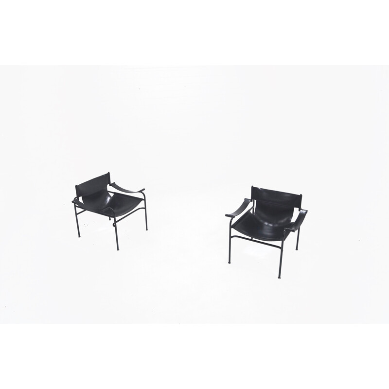 Lot de 2 fauteuils lounge Walter Antonis pour 't Spectrum - 1970