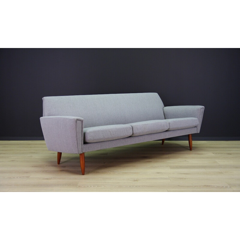 Vintage Danish Grey Sofa - 1970s