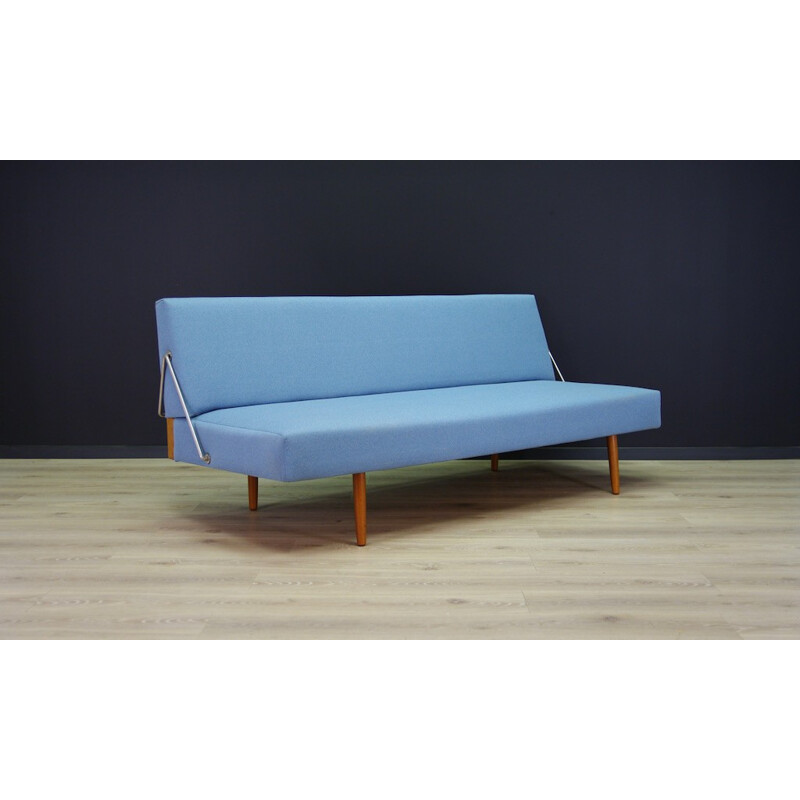 Vintage Blue Scandinavian Sofa - 1960s