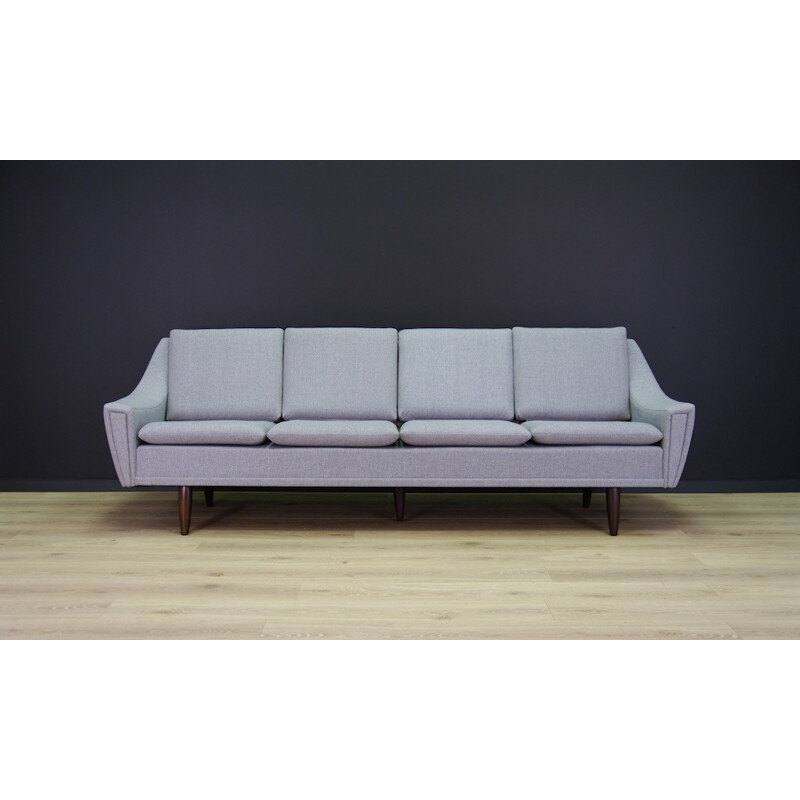 Danish Vintage Blue-Grey Sofa - 1970s
