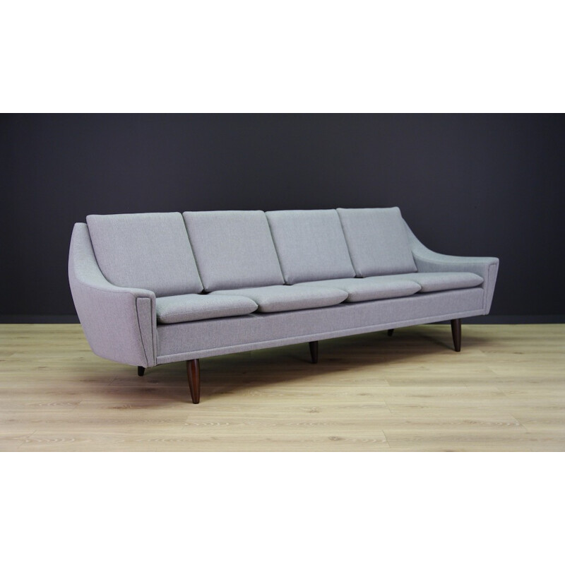 Danish Vintage Blue-Grey Sofa - 1970s