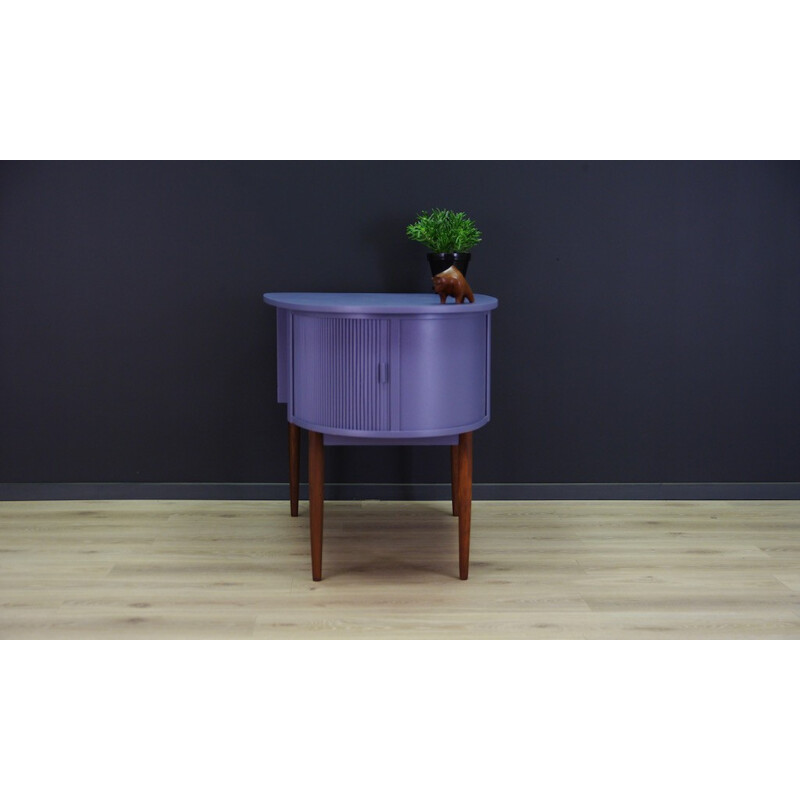 Danish Purple Teak Writting Desk - 1970s