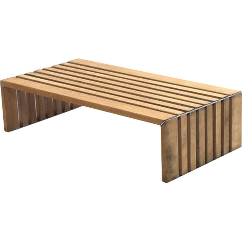 Mid-century Slat Bench by Walter Antonis for Arspect - 1970s