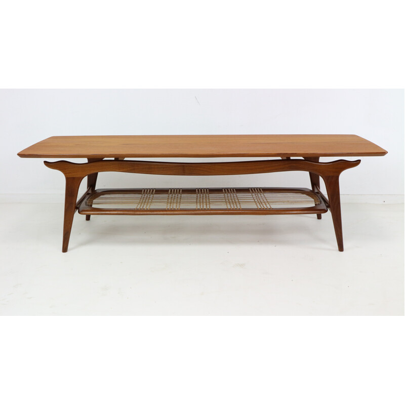 WeBe Louis Van Teeffelen Teak Coffee Table - 1950s