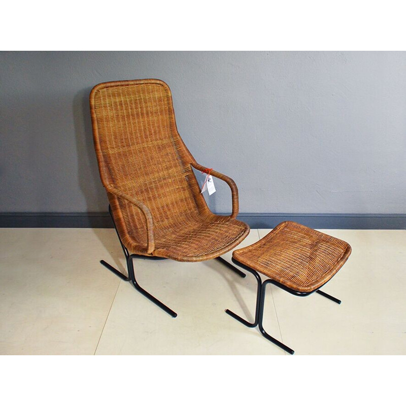 Armchair and ottoman byu Dirk van Sliedregt - 1950s