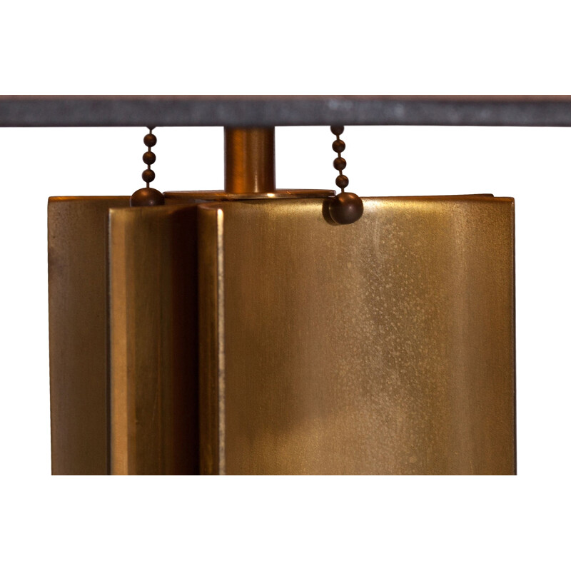 Pair of Brass Table Lamps, Maison Jansen - 1970s