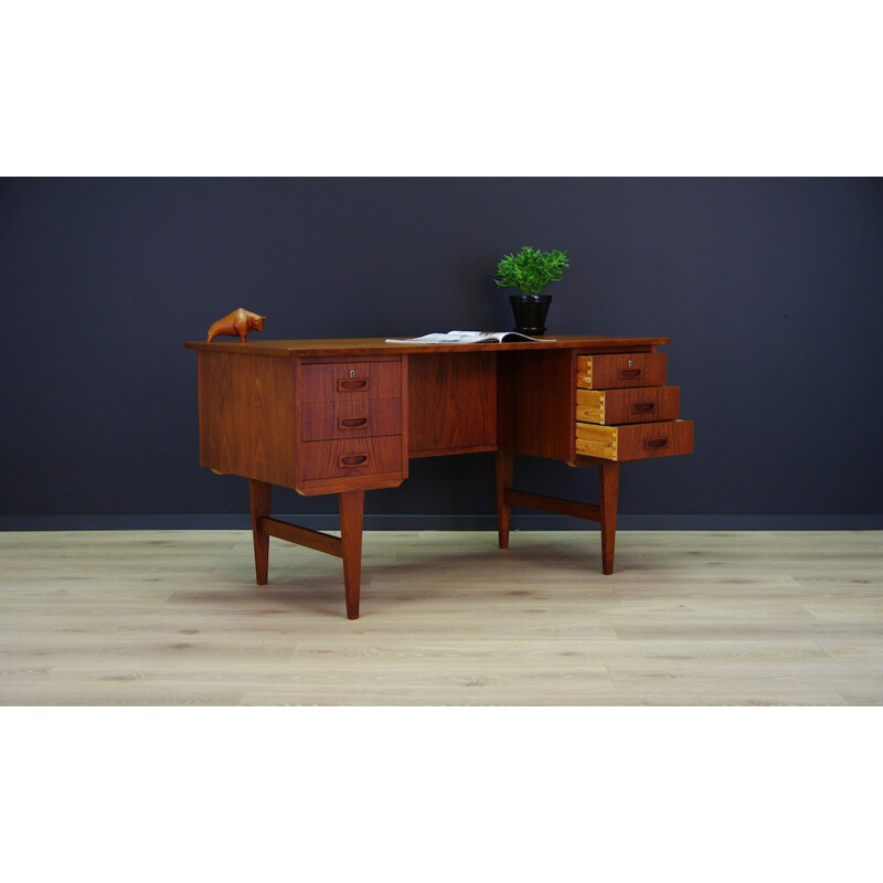 Bureau Vintage Danois au Design Classique en Teck - 1960