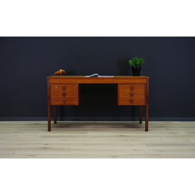 Writting Danish vintage teak desk - 1960s