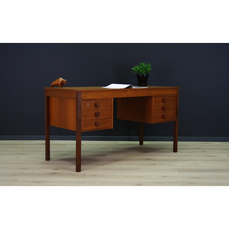 Writting Danish vintage teak desk - 1960s