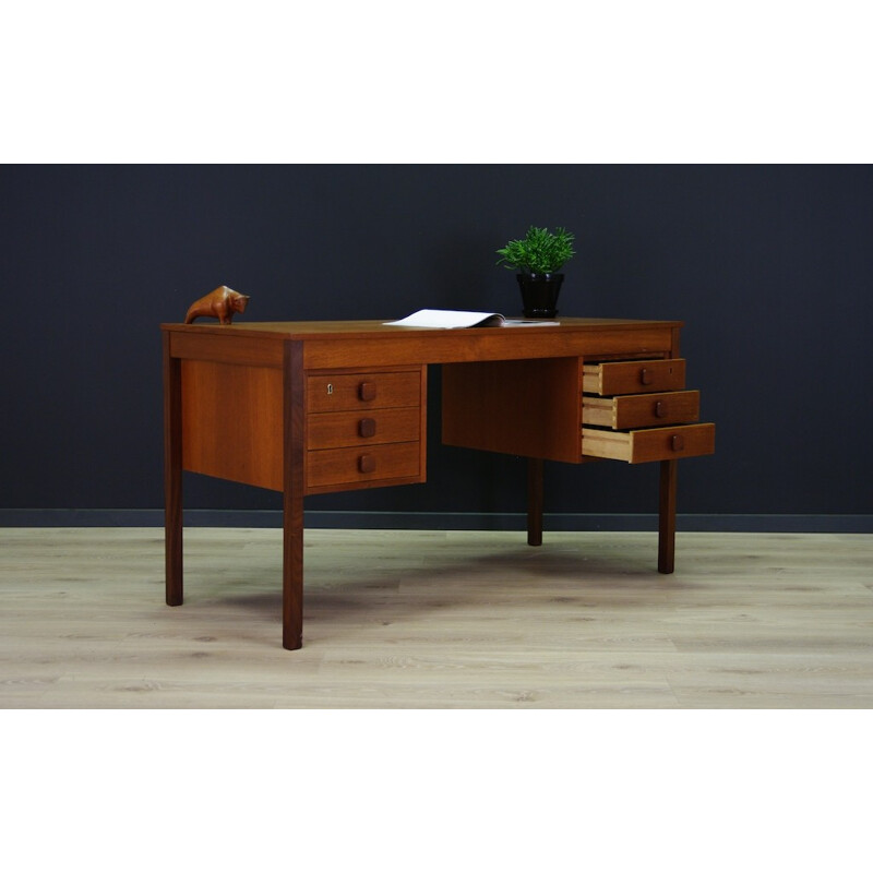 Writting Danish vintage teak desk - 1960s