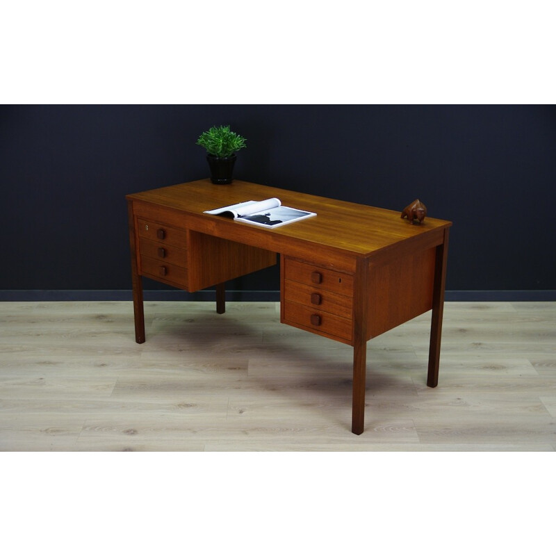 Writting Danish vintage teak desk - 1960s