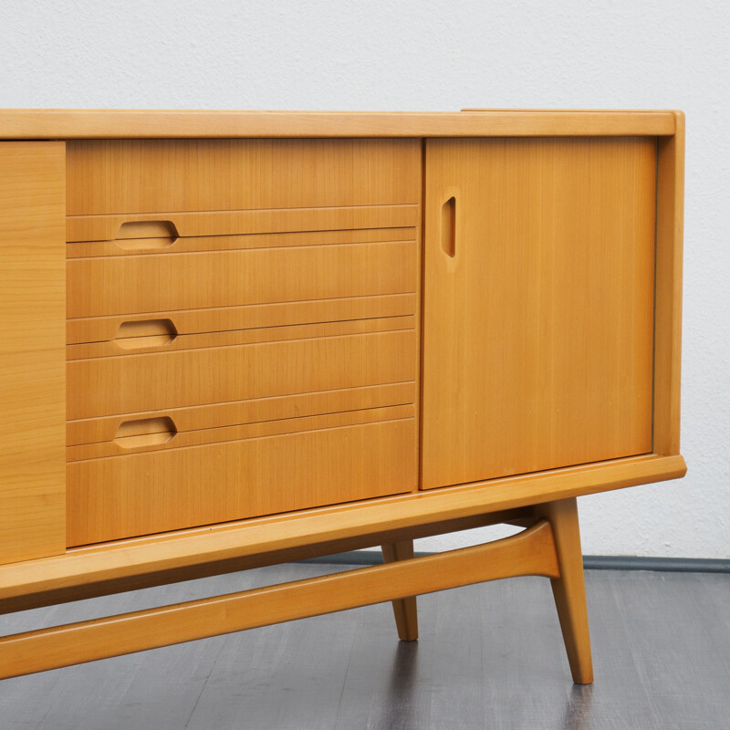 50er Sideboard, elm wood, Hilker - 1950s