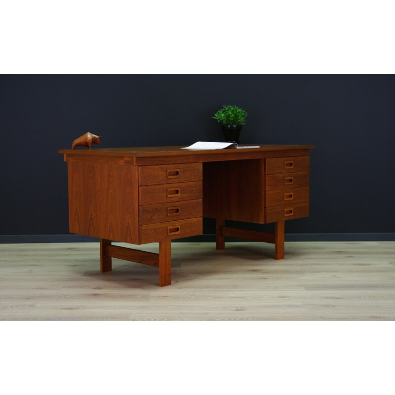 Mid-Century Teak Writing Desk Danish Design - 1970s