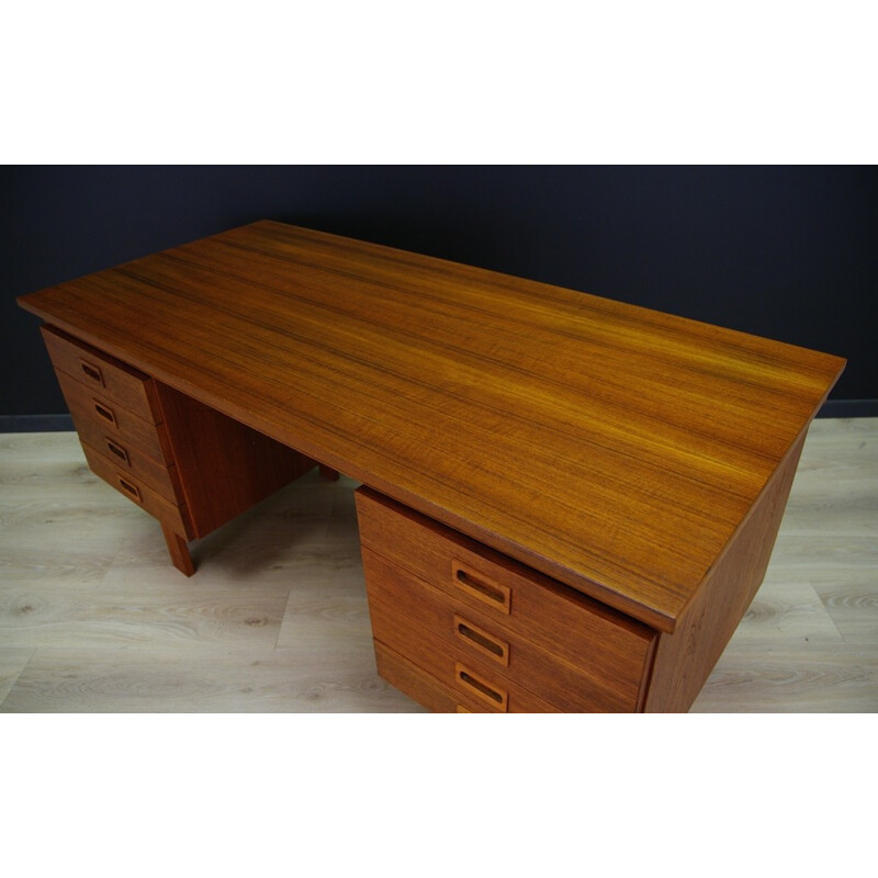 Mid-Century Teak Writing Desk Danish Design - 1970s