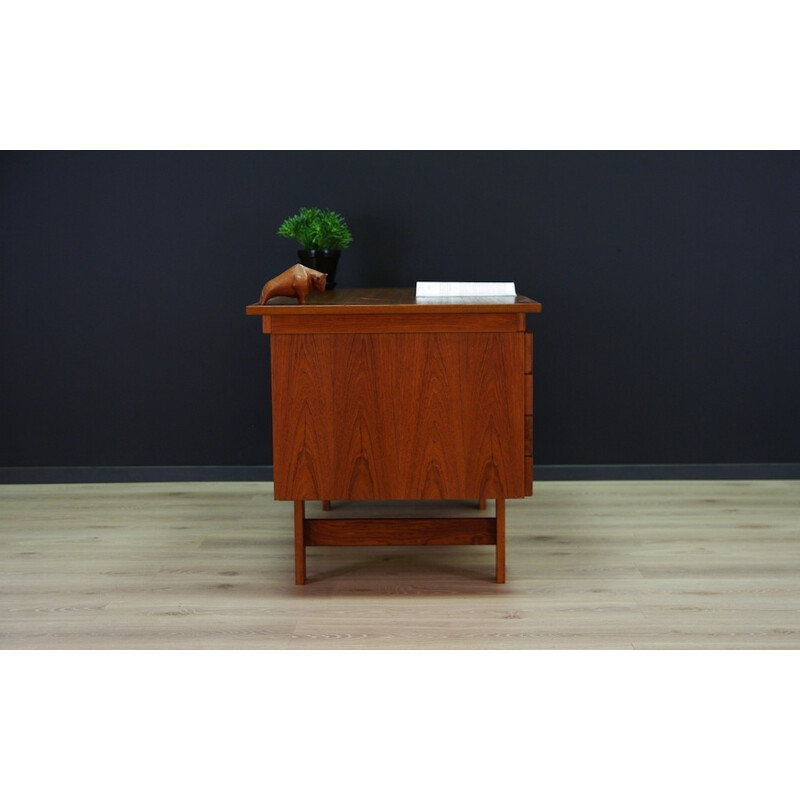 Mid-Century Teak Writing Desk Danish Design - 1970s