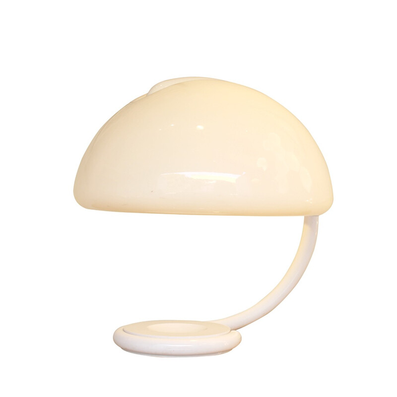 Italian Vintage Lamp in white lacquered metal - 1970s