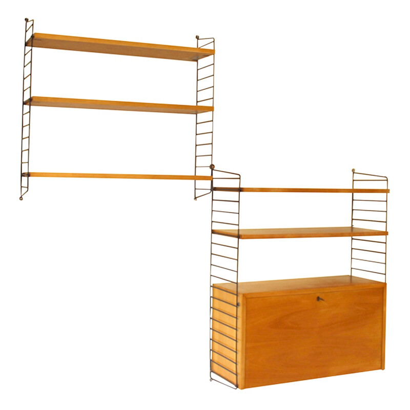 Set of two shelves for String Furniture - 1960s