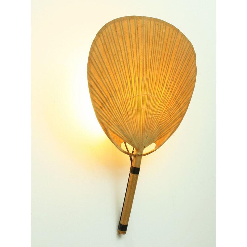 German Wall Lamp Model "Uchiwa II" by Ingo Maurer - 1970s