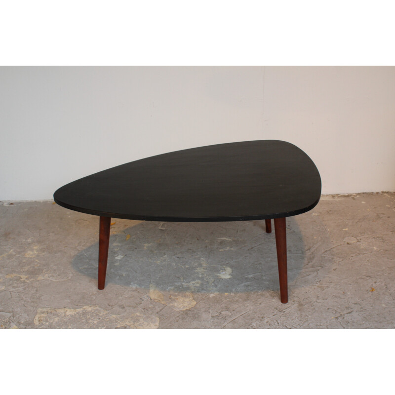 Coffee Table made of black lacquered wood - 1960s