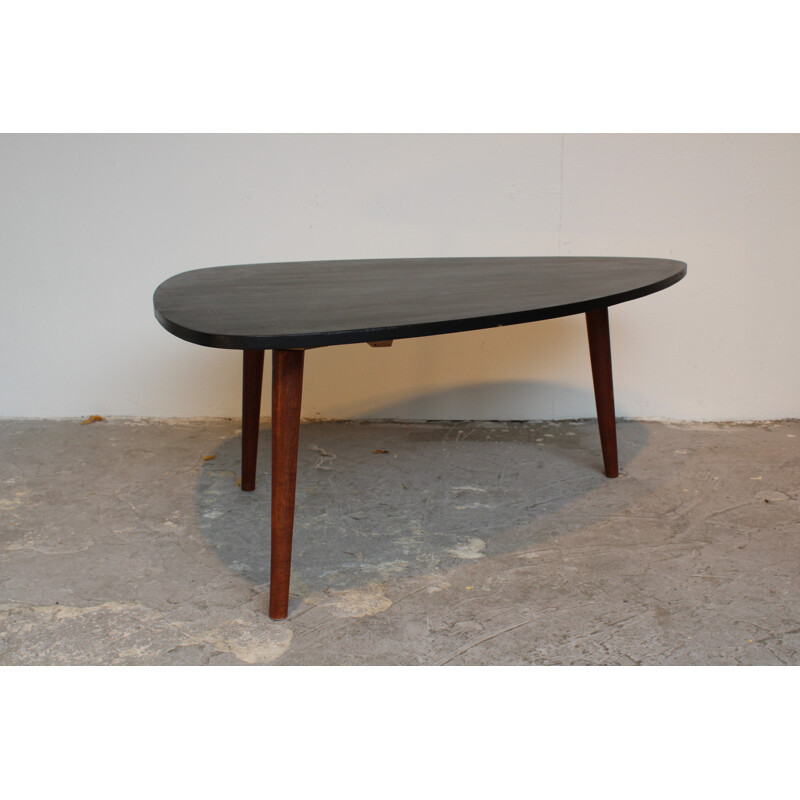 Coffee Table made of black lacquered wood - 1960s