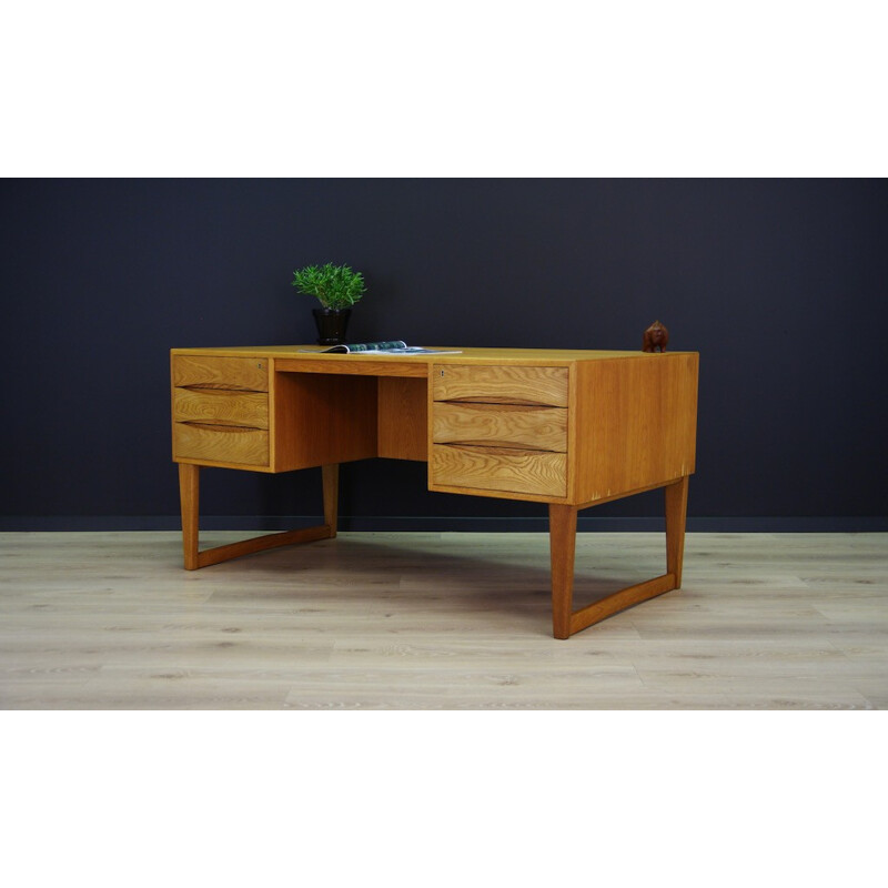 Bureau vintage en frêne danois - 1970