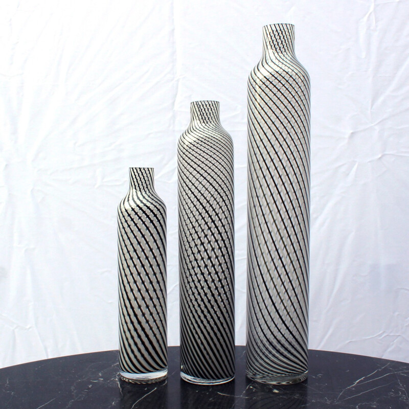 Set of 3 glassworks - 1970s