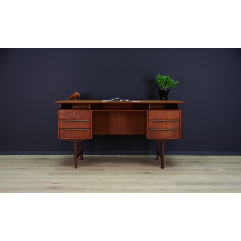 Vintage Danish Retro Teak Desk - 1970s 