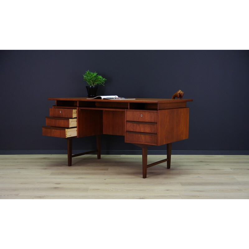 Vintage Danish Retro Teak Desk - 1970s 