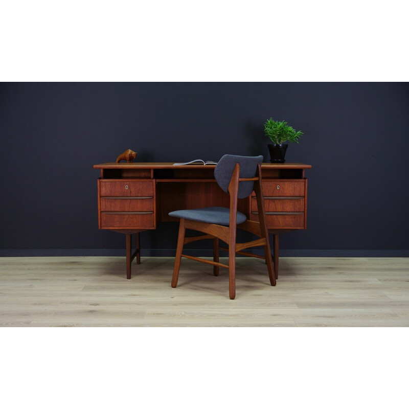 Vintage Danish Retro Teak Desk - 1970s 