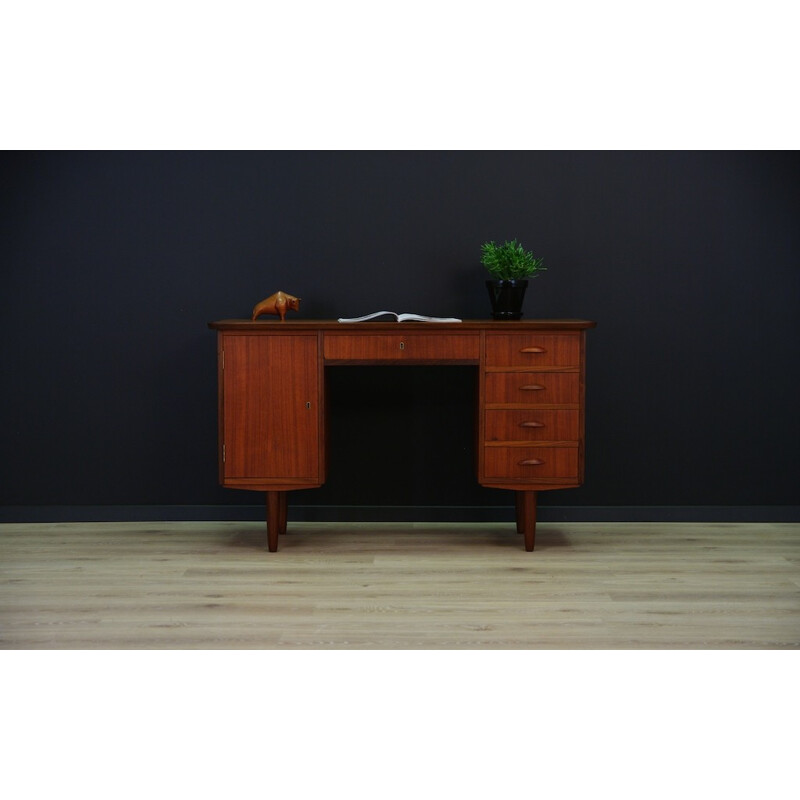 Vintage Scandinavian desk in teak - 1960s