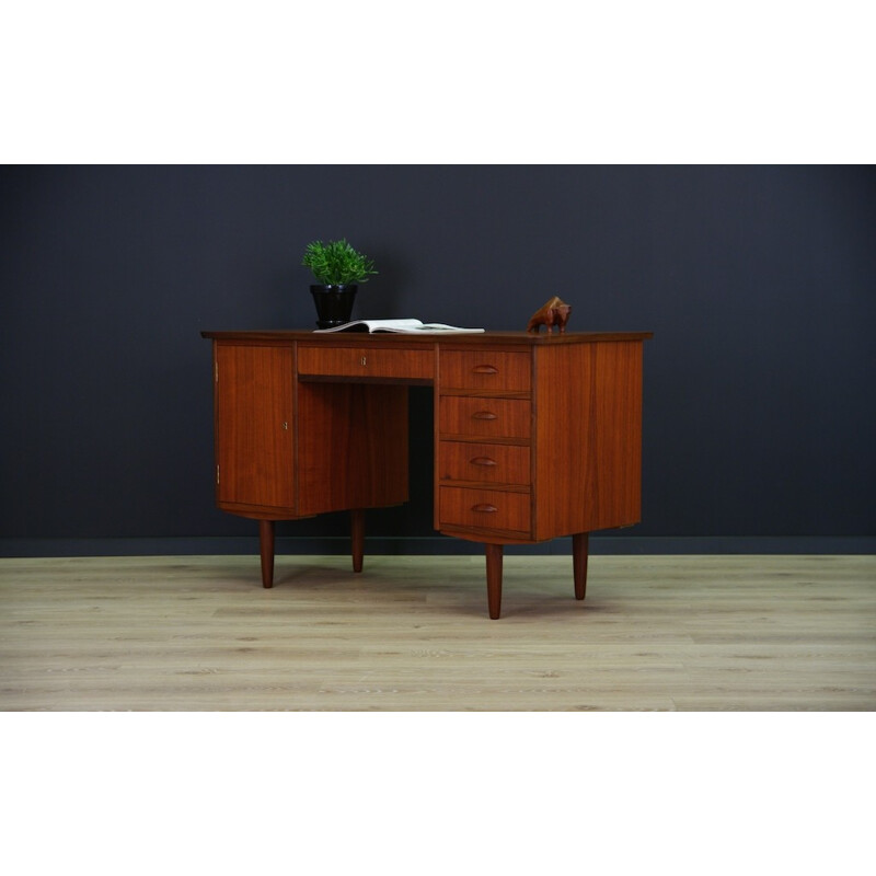 Vintage Scandinavian desk in teak - 1960s